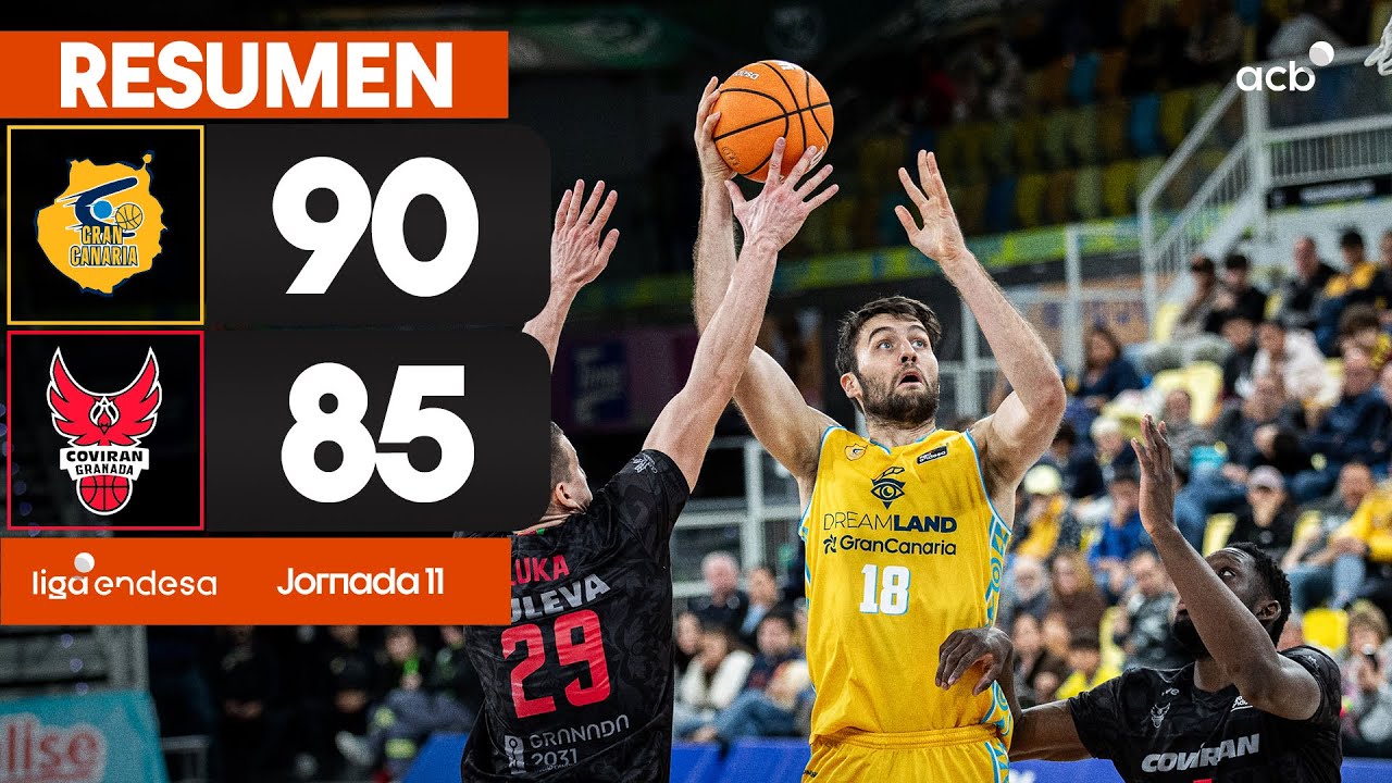 Dreamland Gran Canaria - Coviran Granada (90-85) RESUMEN | Liga Endesa 2025-26