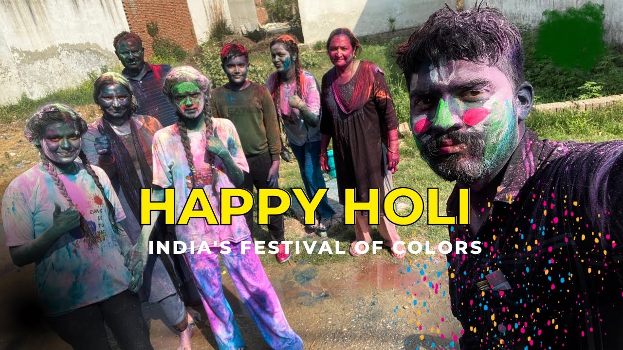 Holi celebration 👀🫶❤️#likeandsubscribe #sanjana
