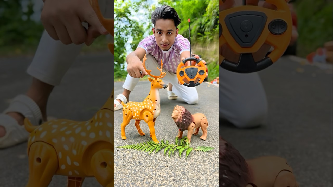 Lion And Remote Control Deer wala Unboxing😍