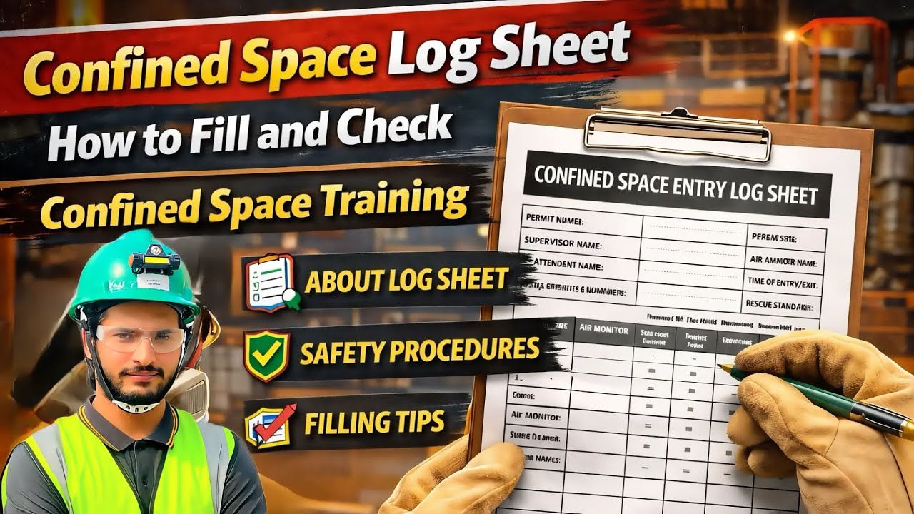 Confined Space Log Sheet Explained | Step-by-Step Guide #safetyofficer #safetytraining 