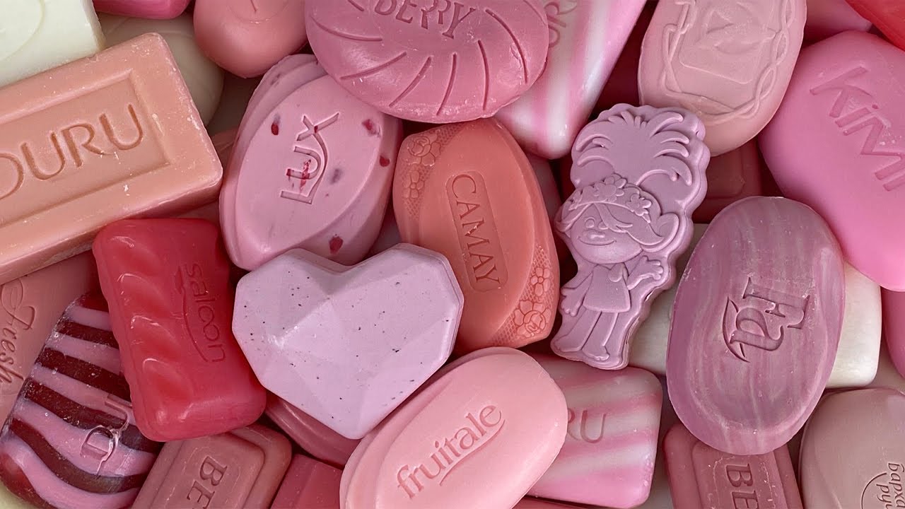 Pink Soap collection. ASMR Unpacking SOAP. No Talking. Soap opening HAUL #4 Распаковка розового мыла