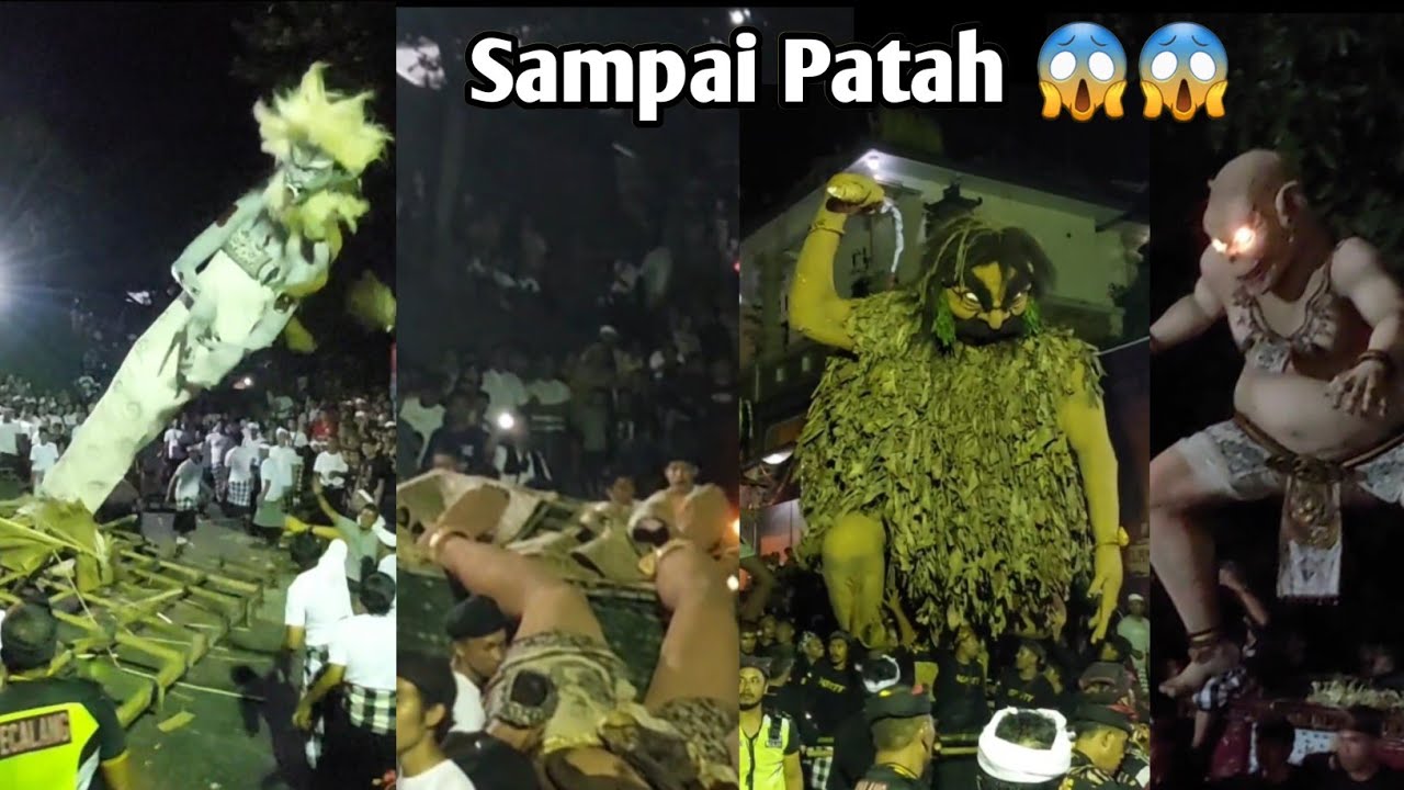 Ogoh Ogoh di arak sampai patah🙄