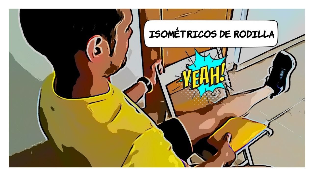 ✔️ Gimnasia en CASA para PROBLEMAS de RODILLAS | ISOMÉTRICOS con bandas elásticas