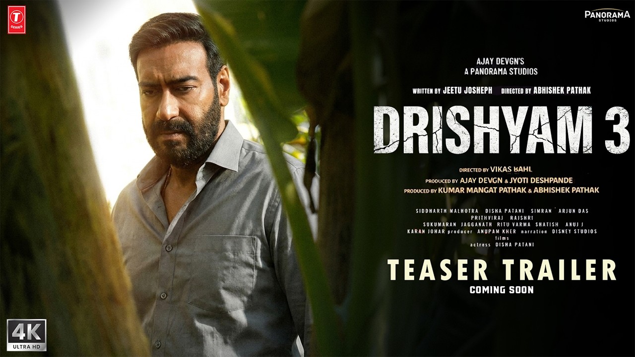 DRISHYAM 3 - Hindi Trailer | Ajay Devgn | Tabu | Jaideep Ahlawat | Shriya S | New Movies 2026