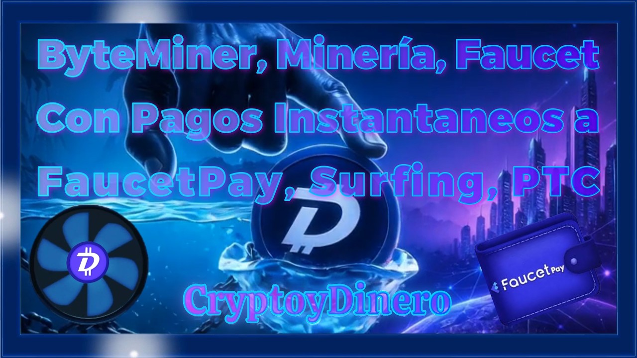 🚀ByteMiner, Miner&iacute;a, ⛏️ Surfing, PTC y Faucet Con Pagos 🎁 Instantaneos a FaucetPay💰