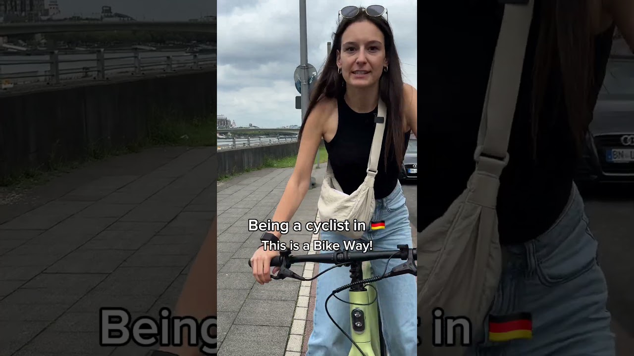 Bike lanes in Germany aren&rsquo;t lanes&hellip; they&rsquo;re battlefields. 🪖🔔#tenwaysebike #CGO600Pro #Germany