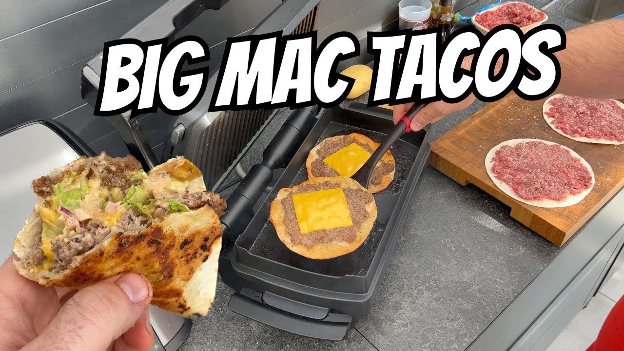 Big Mac Tacos im OptiGrill