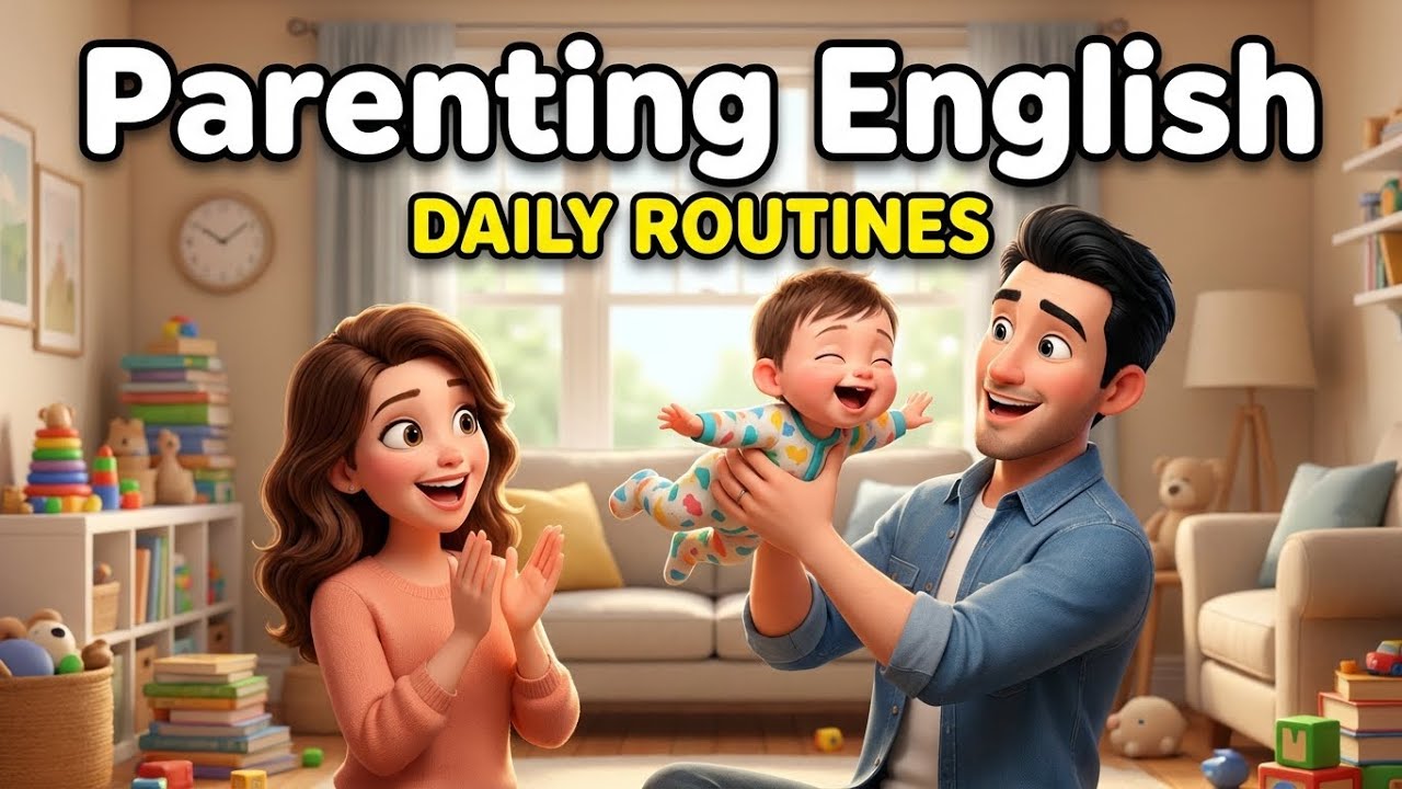 Learn English Conversation: Parenting & Daily Routines (Slow English) | A1-A2 Level