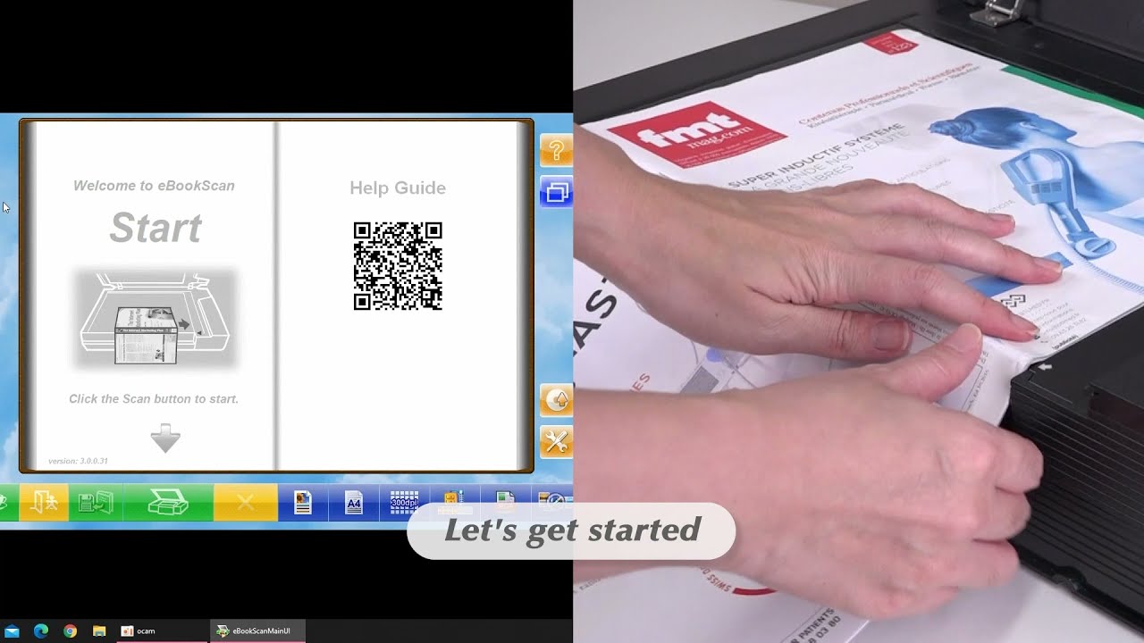 Plustek OpticBook 4800 with eBookScan Quick Start