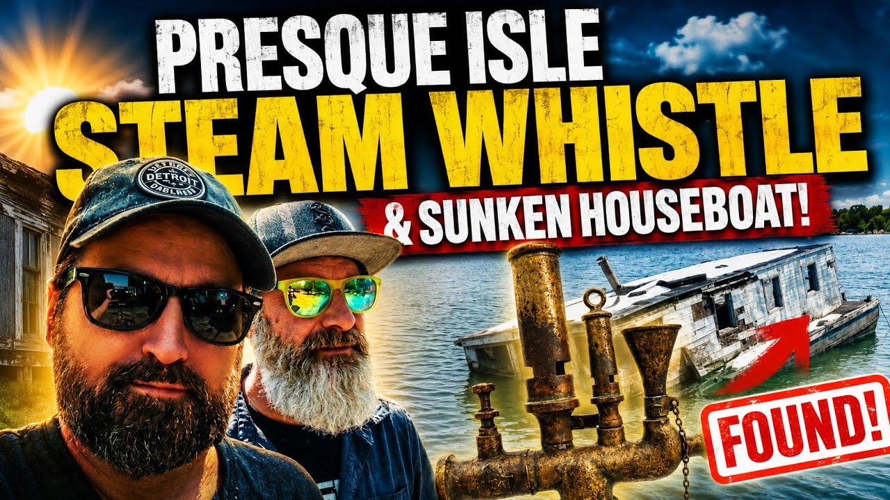 1899 Presque Isle Steam Whistle | Houseboats | 1872 Presque Isle Lighthouse
