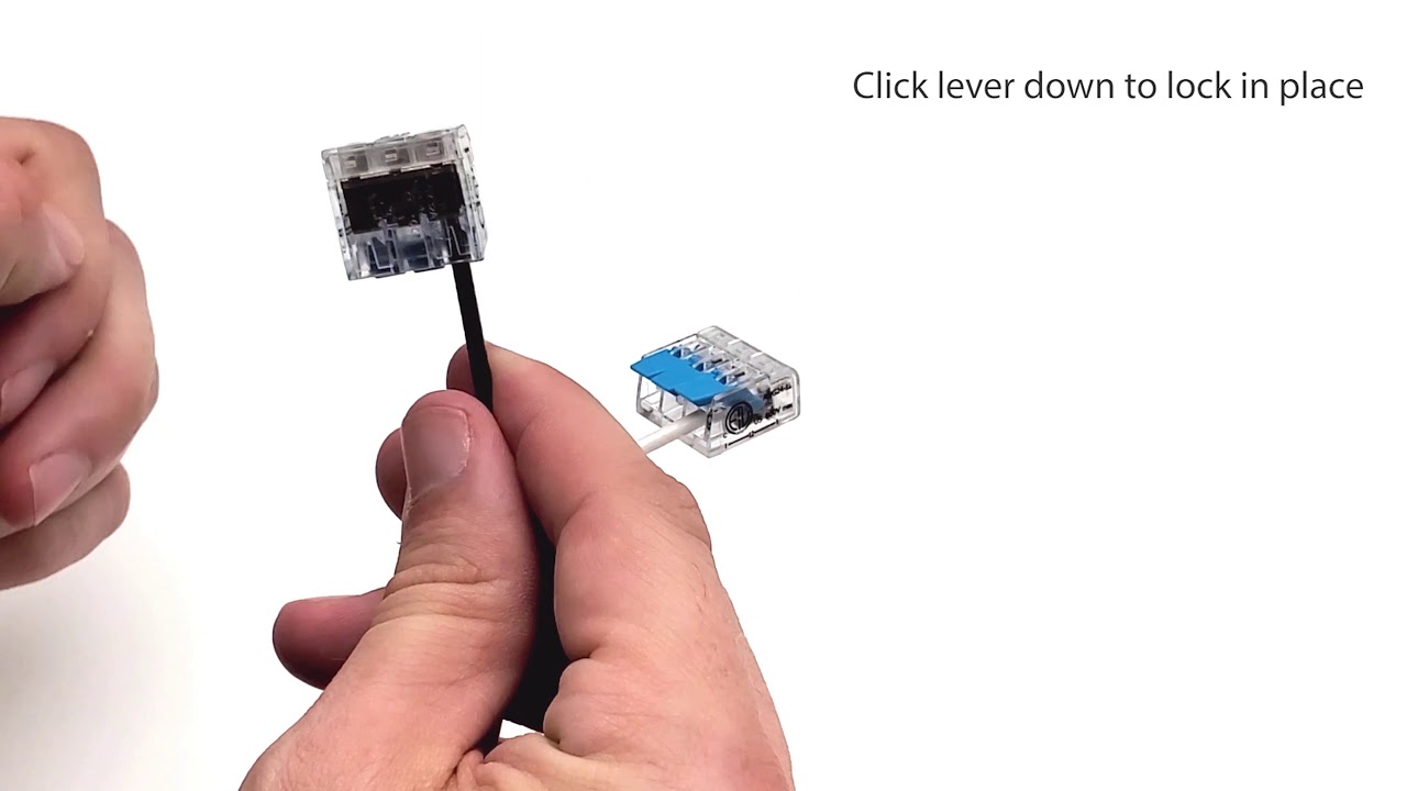 Lever Nut connectors easy to install splicing 3 12 awg wires together