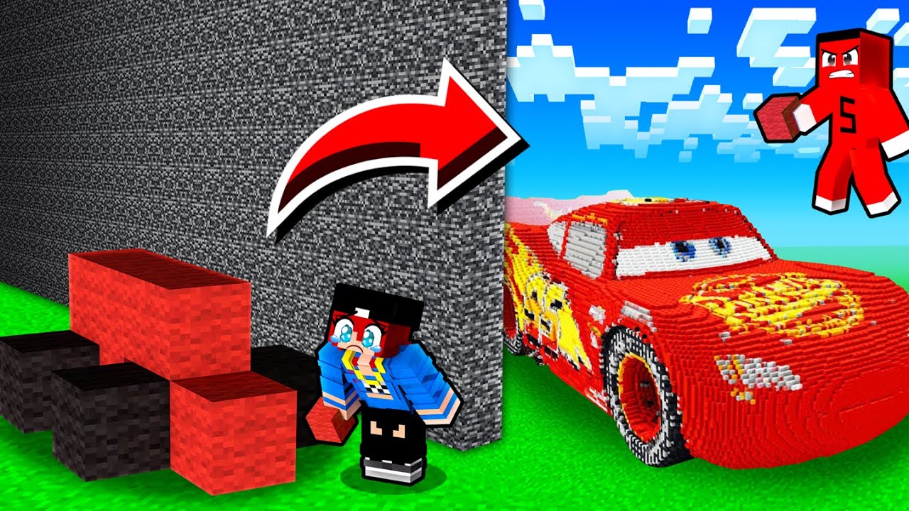 HASANI YAPI KAPIŞMASINDA ŞİMŞEK MCQUENN ile TROLLEDİM !! - Minecraft