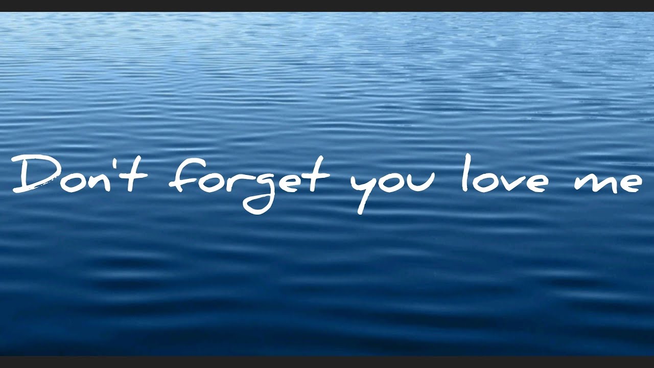Don't Forget You Love Me - Calum Hood (lyric video)