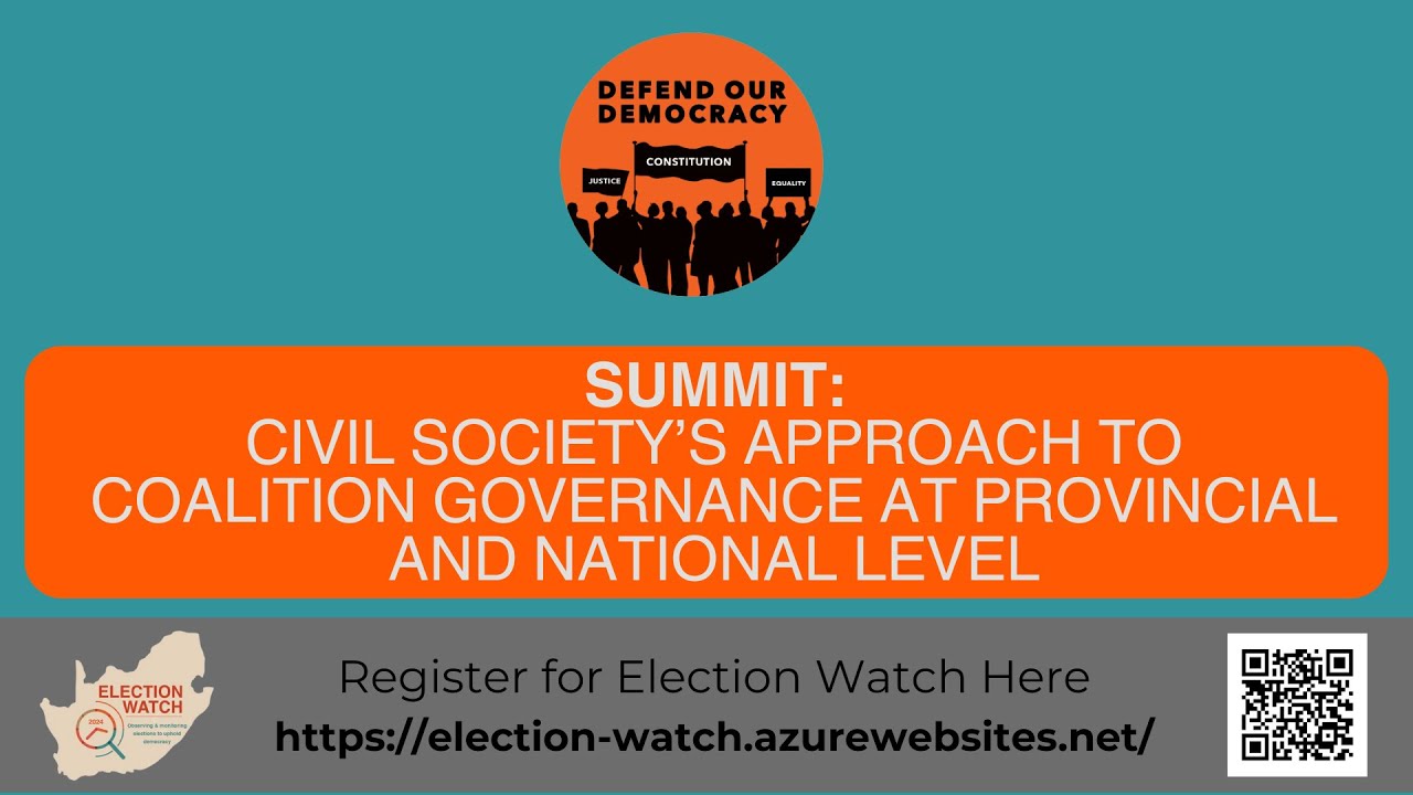 Summit: Civil Society's Approach To Coalition Government At Provincial and National Level