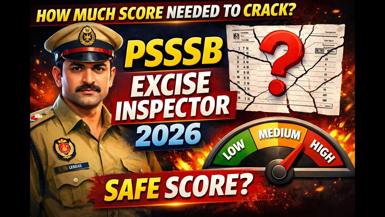 Excise Inspector 2026 | Target Score for Selection ✅