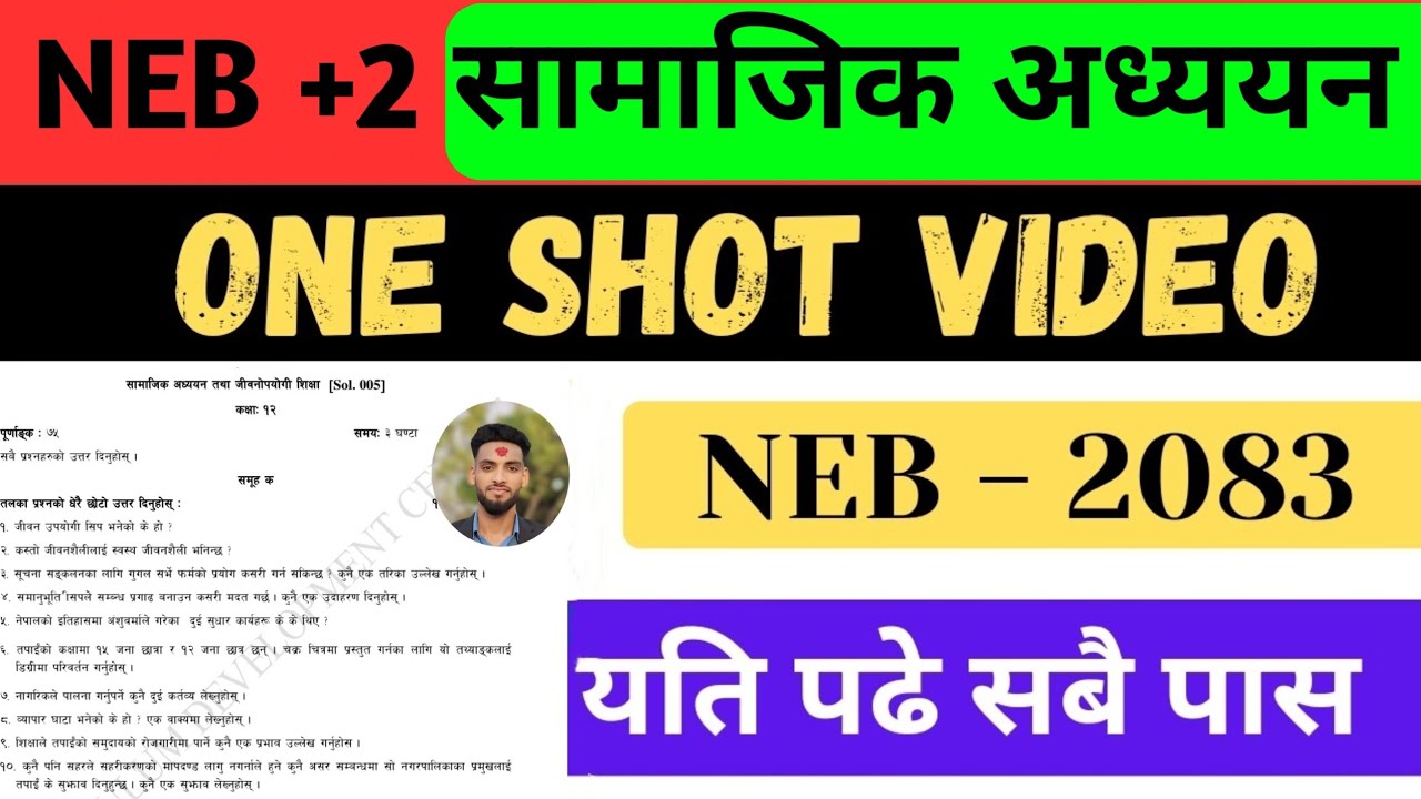 Class 12 Social Studies 2083 सामाजिक अध्ययन Questions with Answer 2083 