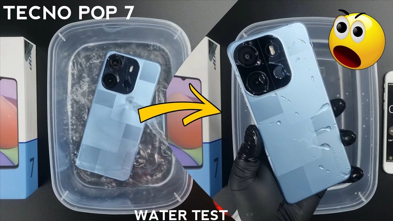Tecno POP 7 Water Test 💦💧| Let's See If Tecno POP 7 is Waterproof Or Not?