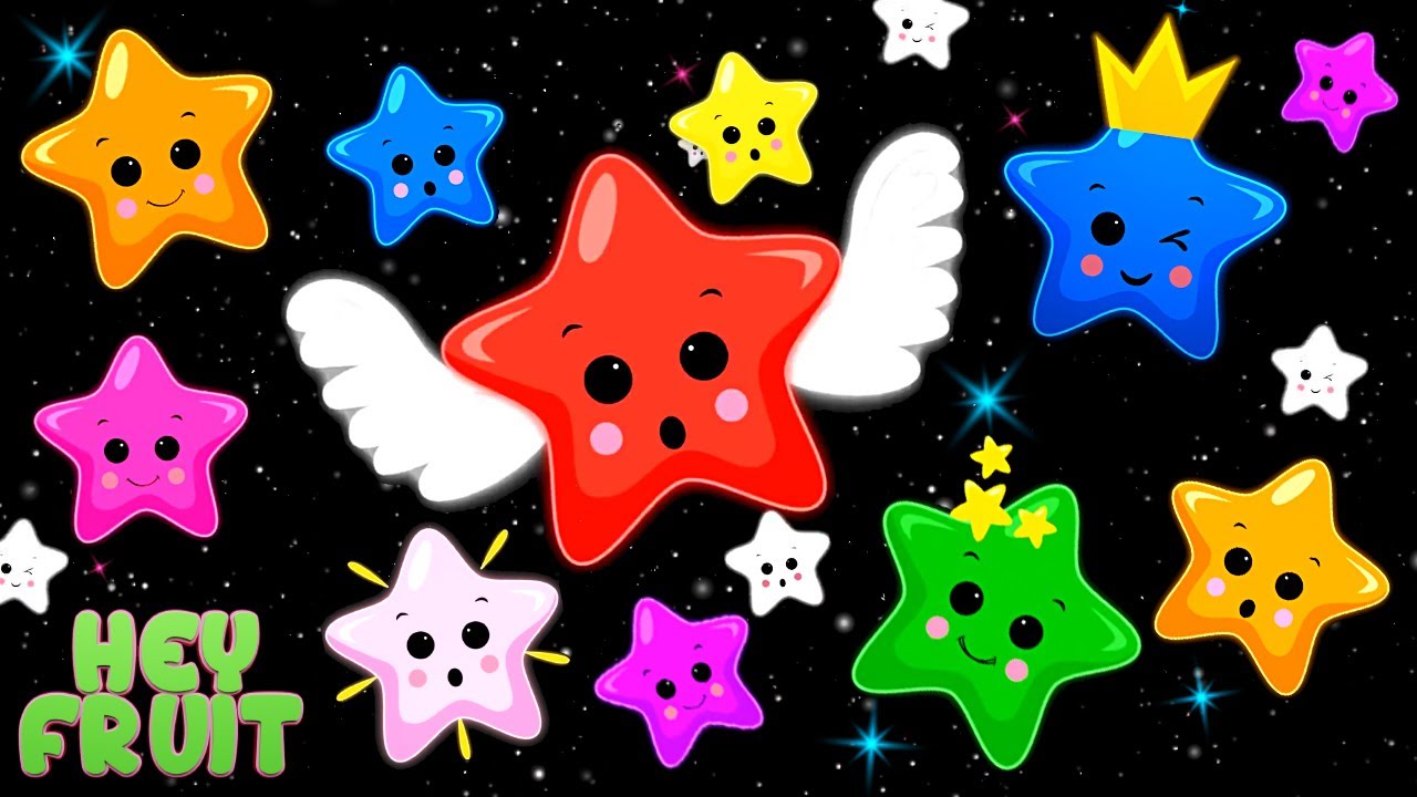 Twinkle Twinkle Little Star Lullaby Sensory | Relaxing Animation Music for Sleep | Hey Fruit Sensory