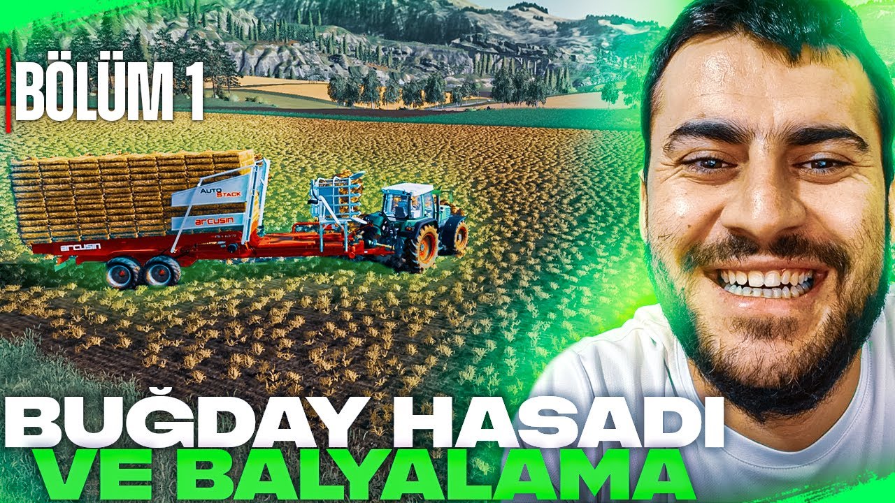 BUGDAYI HASAT EDİP BALYALARI YAPTIK | FARMİNG SİMULATOR 2019 BÖLÜM 1 | FS19 | vadinin sahibi