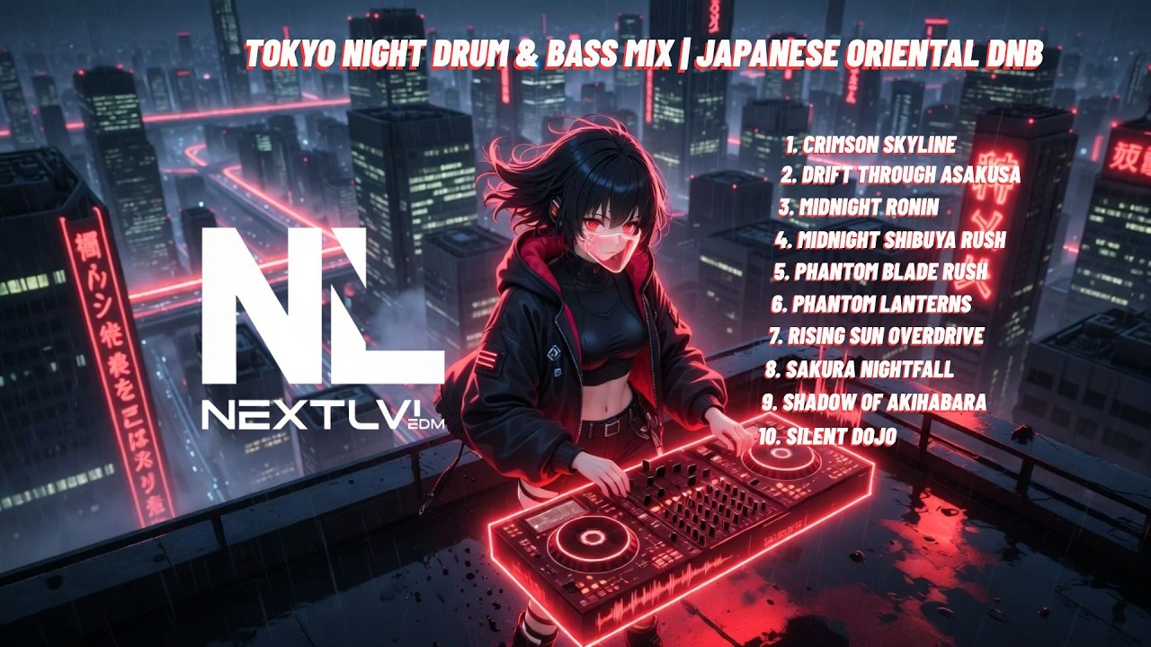 Tokyo Night Drum & Bass Mix | Japanese Oriental DnB 168 BPM