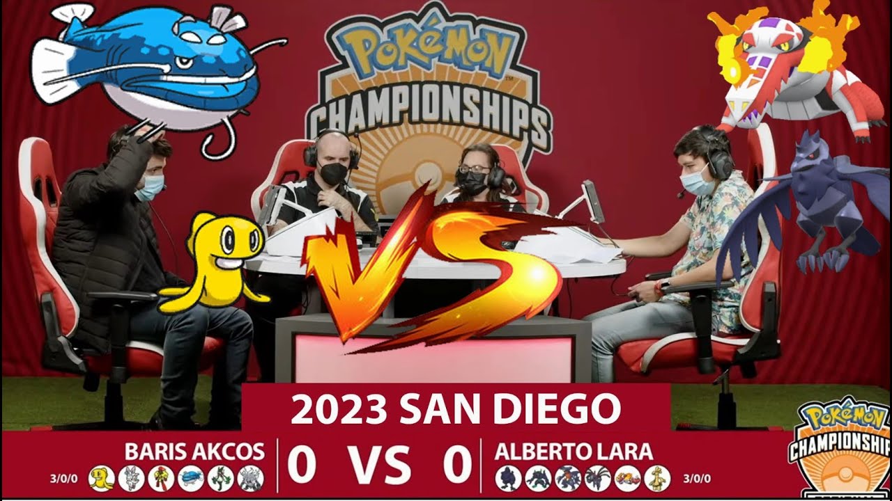 Pokémon VGC Baris Akcos vs Alberto Lara 2023 San Diego Regional Championship VG Day 1 Swiss R4-2