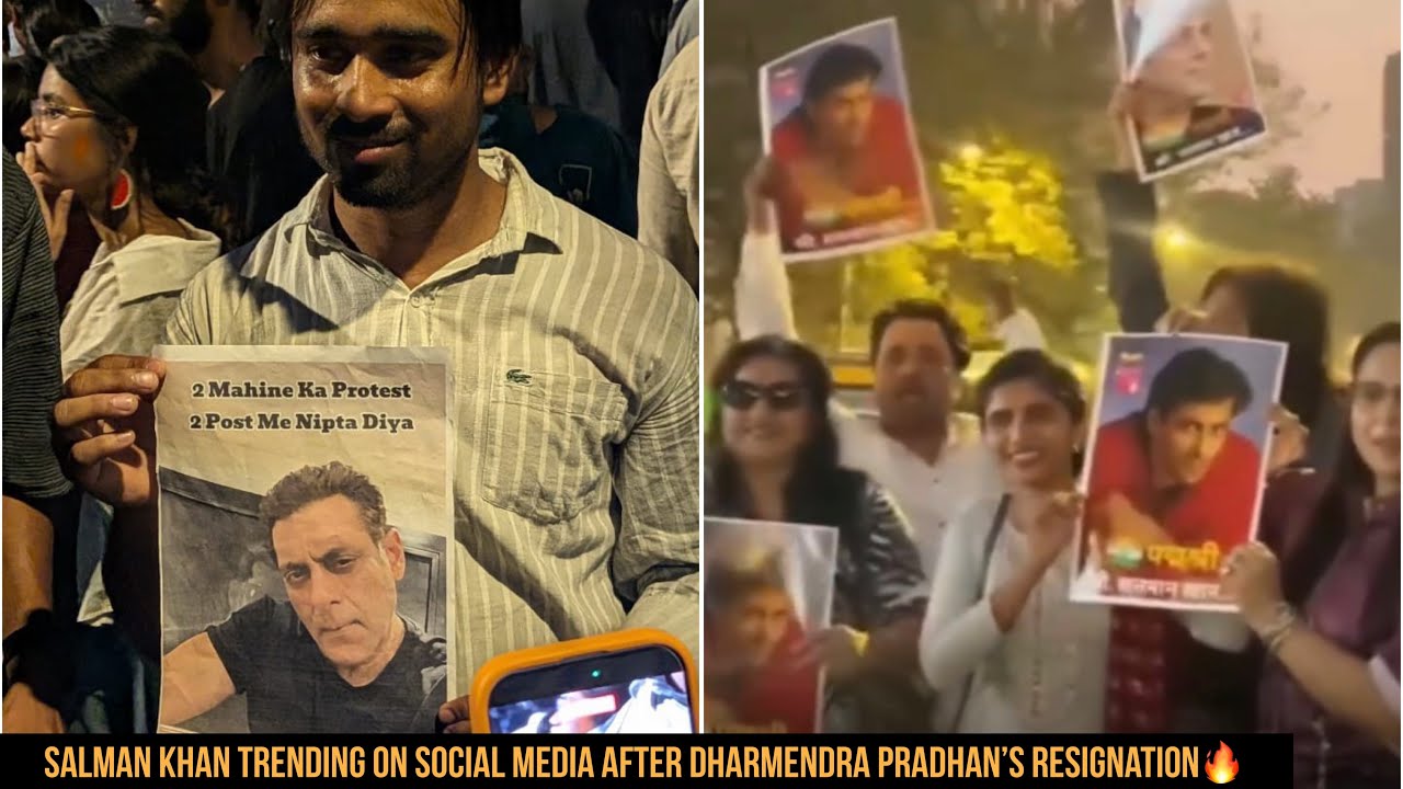 Salman Khan Trending on Social Media Following Dharmendra Pradhan&rsquo;s Resignation Viral Video🔥