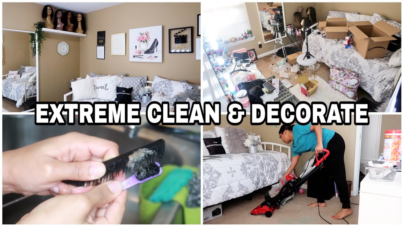 CLEAN & DECORATE WITH ME 2020. SPEED CLEANING MOTIVATION. Beauty/Guest Room