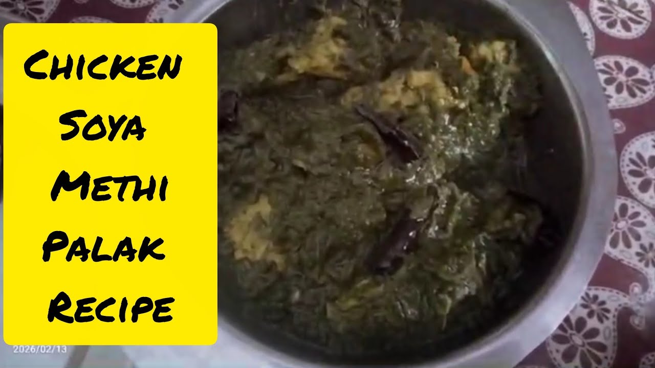 CHICKEN SOYA METHI PALAK RECIPE || WINTER SPECIAL || RECIPE IN EASY WAY