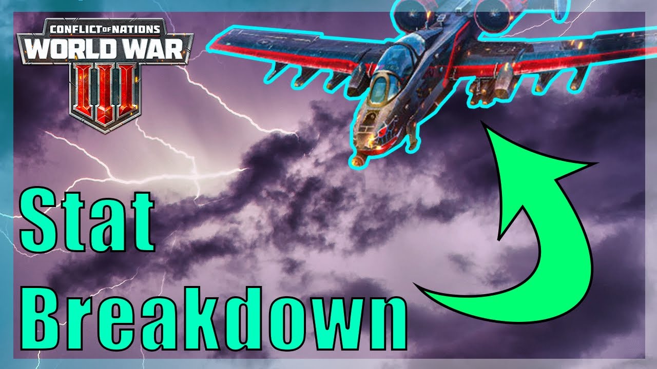 Futuristic A10-Warthog in CON!! - Conflict of Nations WW3