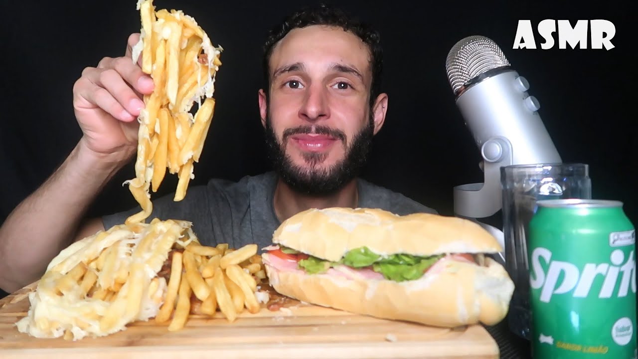 BATATA GRATINADA - LANCHE NATURAL | ASMR MUKBANG | sons de mastigação