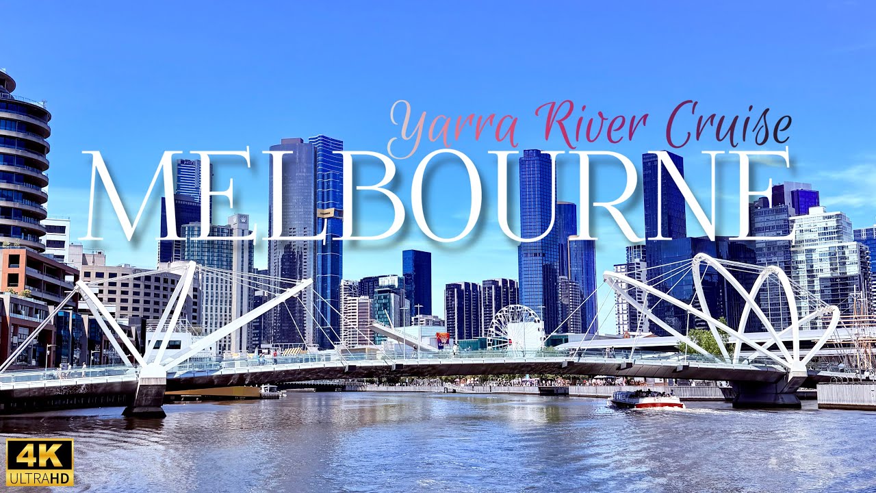 Melbourne tour by boat | 4K Yarra River Cruise