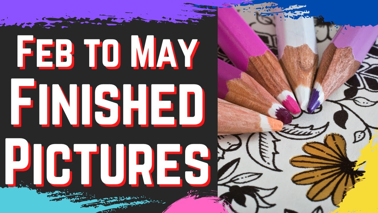 Completed Colouring Pages February to May 2025 | Adult Colouring