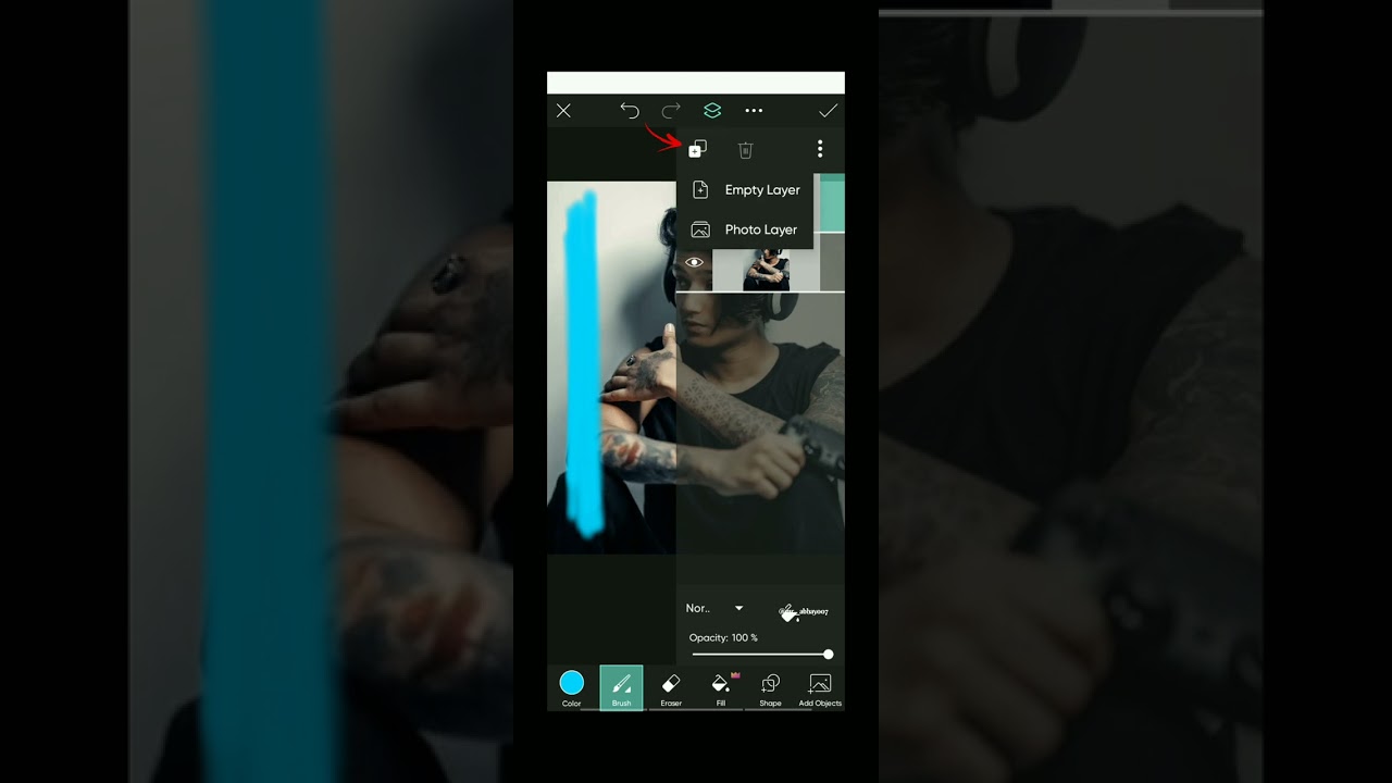 PicsArt dual tone colour editing | Red and blue tone editing #shorts #editing #trending