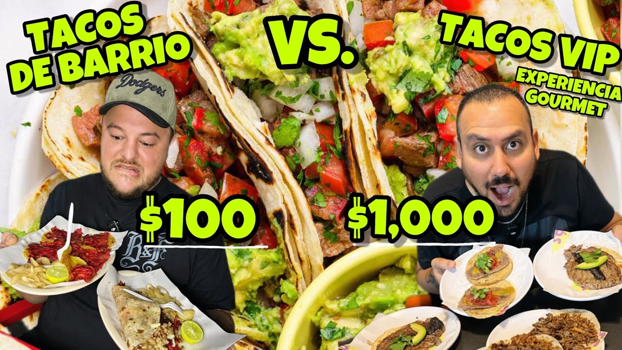 Probando los Tacos MÁS FRESAS y Caros vs Tacos de Barrio Baratos