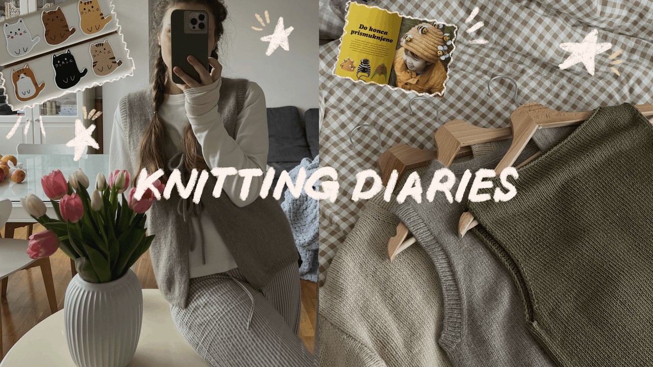 favourite knits of 2025 🌷 sweater update & a fun knitting book | vlog