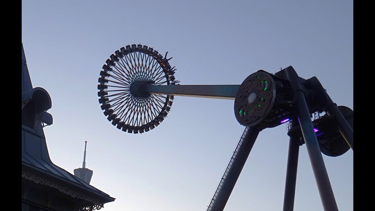 Loke (Intamin Gyro Swing) - 2023 Night On-Ride POVs - Liseberg Amusement Park Sweden
