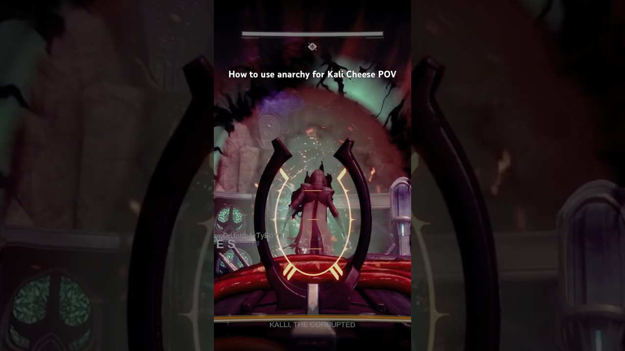 Destiny 2 Kali Cheese Anarchy User POV -@MrBryceIce
