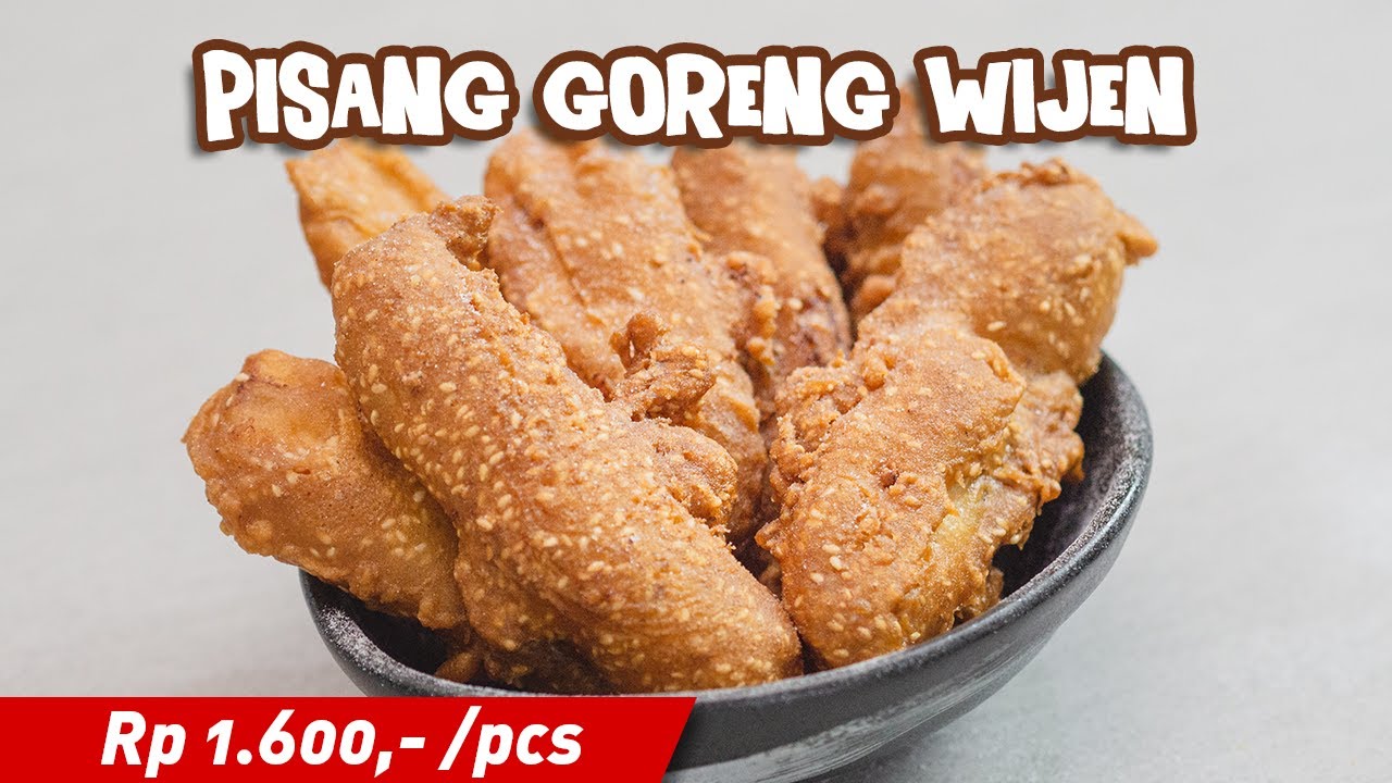 RP 1600 an ajah ! Resep Pisang Goreng Wijen ala Thailand [ Krispi Wangi Manis ]