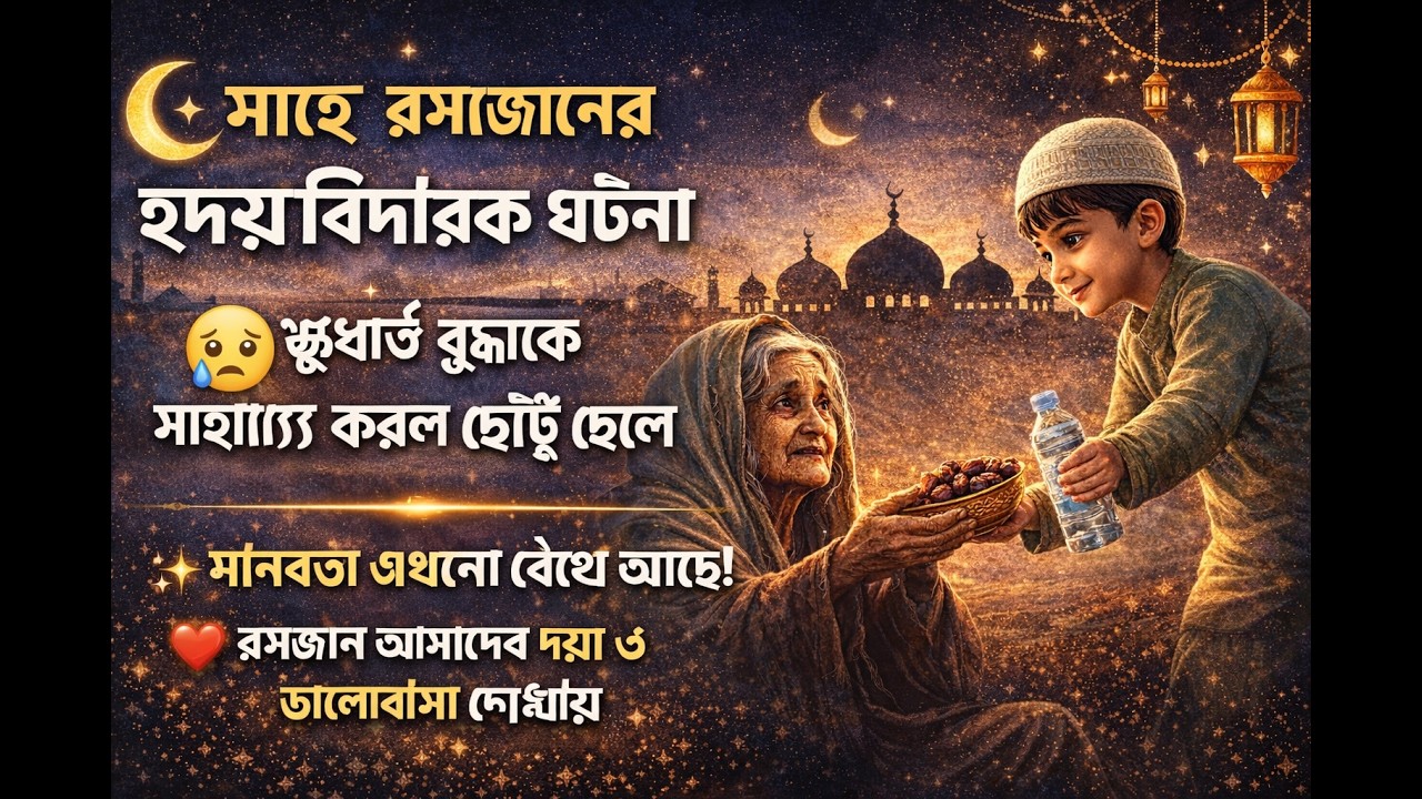 ২. 😢 রমজানের দিনে হৃদয় ছুঁয়ে যাওয়া ঘটনা | ছোট্ট শিশুর মানবতা সবাইকে অবাক করল!