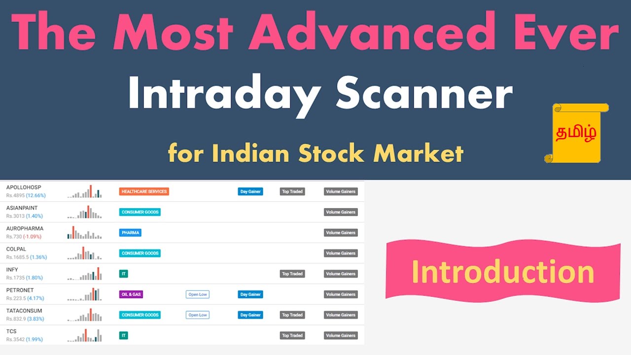 [Tamil] Top 20 Filters for Intraday Stock Selection | Advanced Intraday Scanner Explained | EQSIS