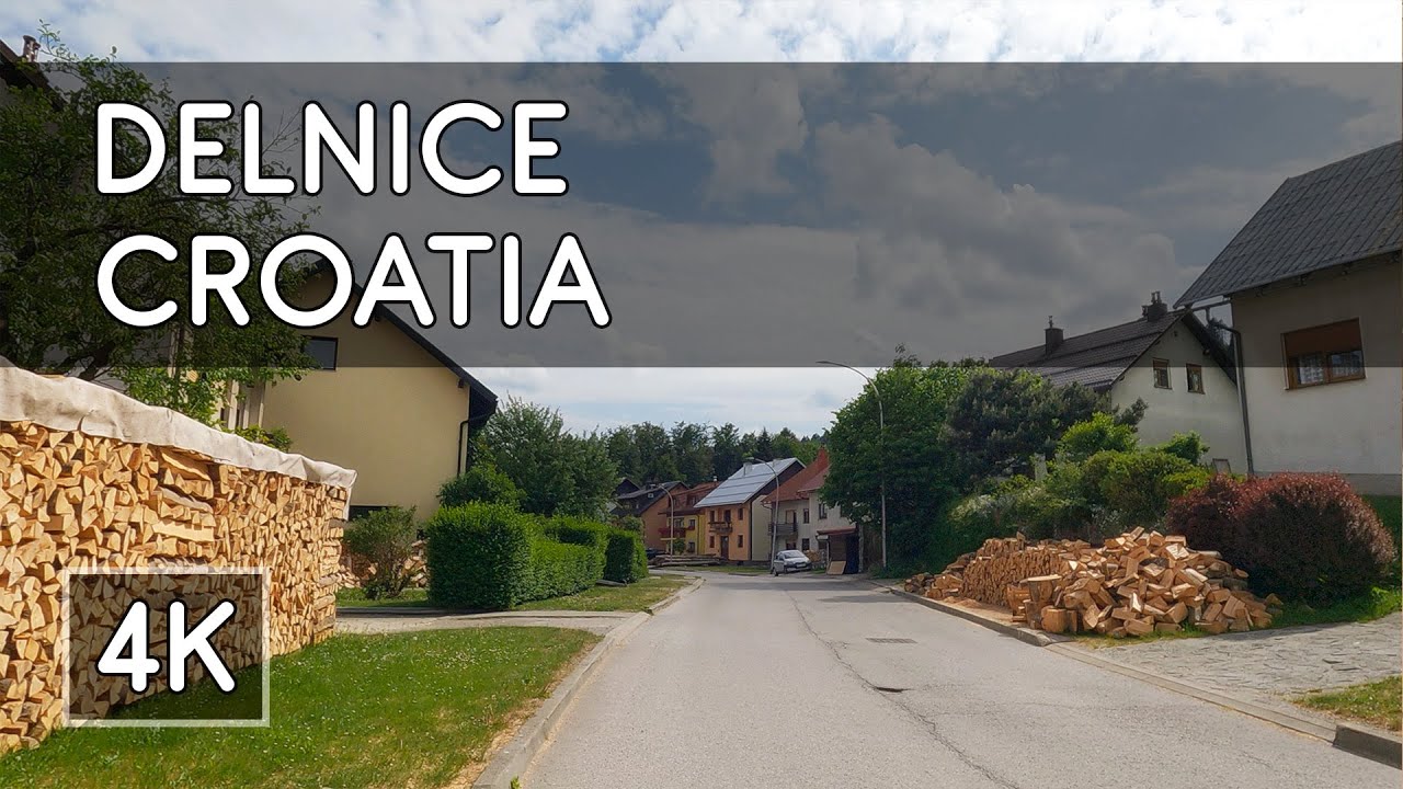 Walking Tour: Delnice, Croatia - 4K UHD Virtual Travel