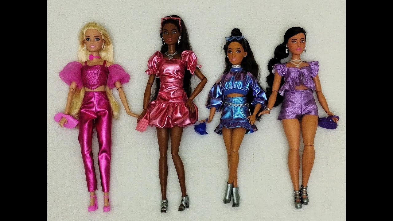 💖🎬✨PREMIERE  Unboxing and Review COMPLETE Series 2 Barbie Deluxe Style Metallic Models 5 6 7 & 8 ✨🎬💖