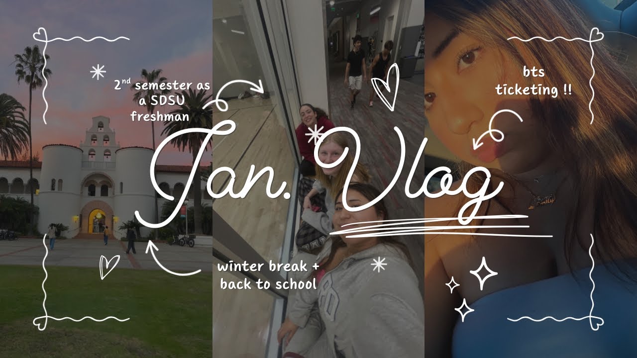 January vlog !! ( winger break over and new year at SDSU !)
