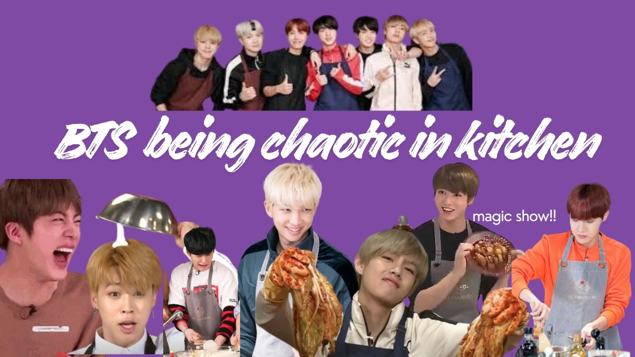 BTS Being Chaotic While Cooking As Always.FT Jin Being Frustrated