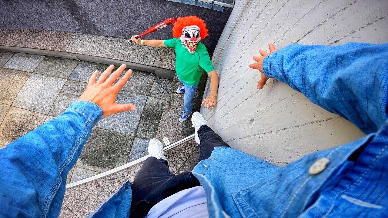 Horror Clowns VS Parkour POV | Halloween Chase V