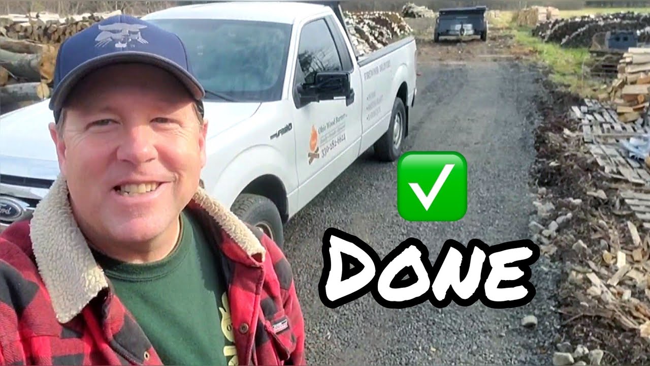 MINI EXCAVATOR PROJECT IS DONE!!!  Check out our new firewood road