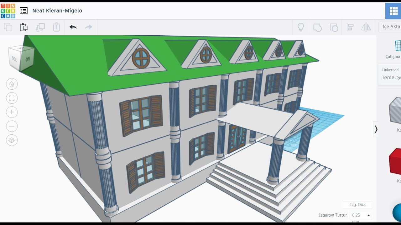 Tinkercad Dersleri - 76. Ders - Bina Çalışması