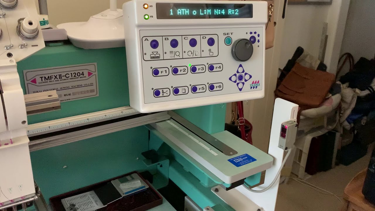 Tajima TMFXII C1204 embroidery machine software firmware Installation re-install.
