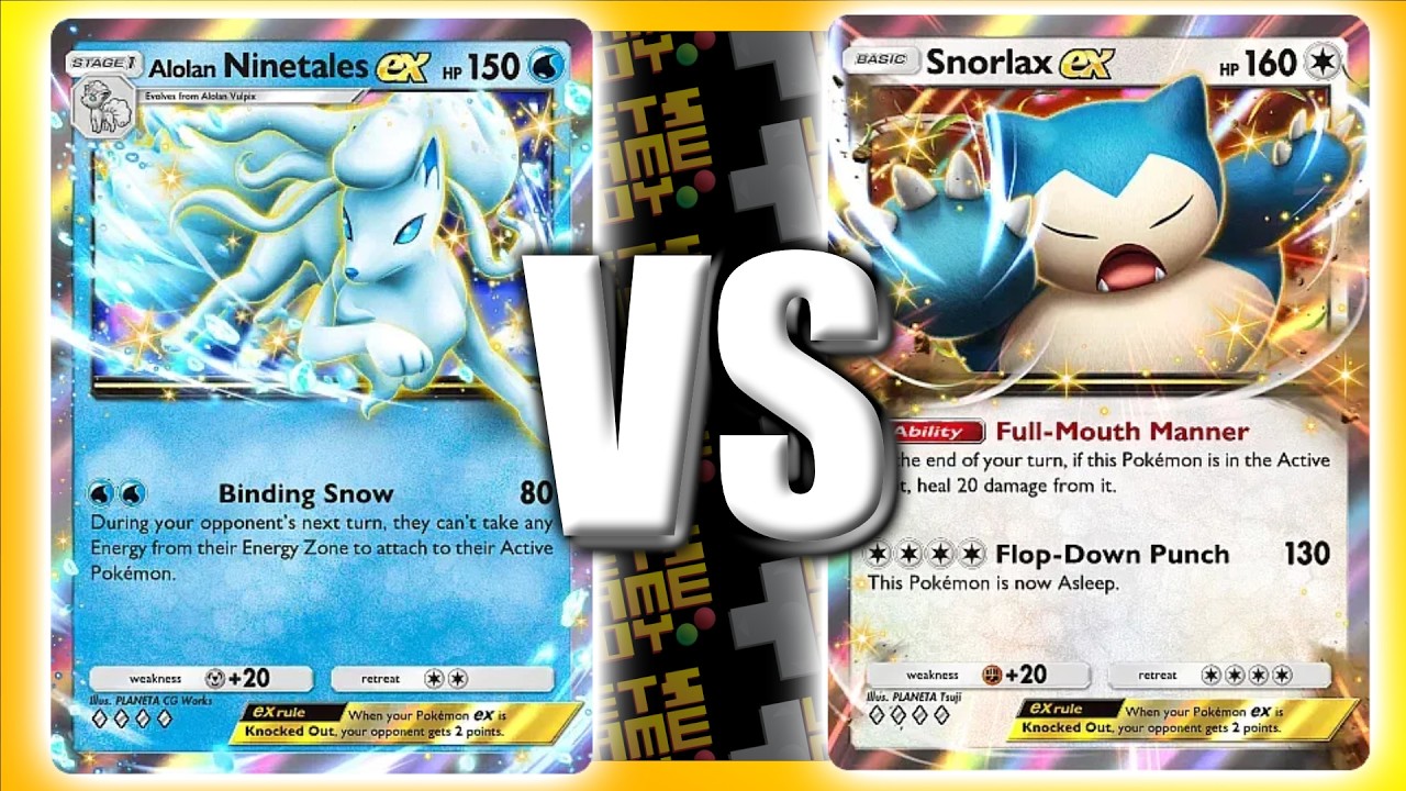 Pokemon Pocket | Rank | February 2026 | Alolan Ninetales EX Deck Vs Snorlax EX Deck Full Battle