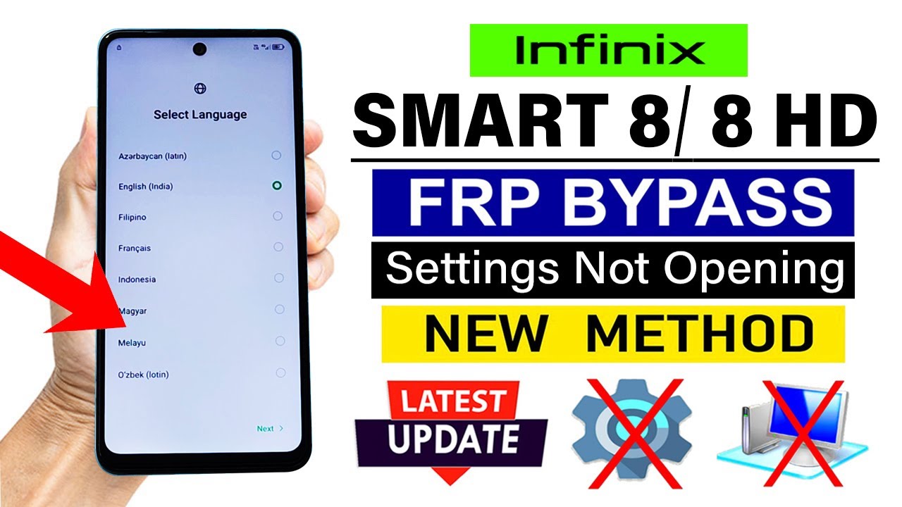 Infinix SMART 8/ 8 HD FRP Unlock/ Google Account Bypass - 100% Working (Without PC)